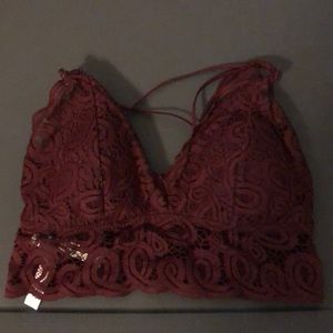 Strappy lace bralette